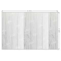 LB0133 White Planks Backdrop