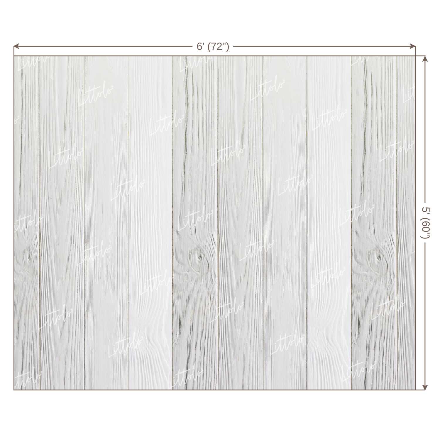 LB0133 White Planks Backdrop
