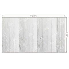 LB0133 White Planks Backdrop