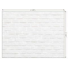 LB0136 White Planks Backdrop