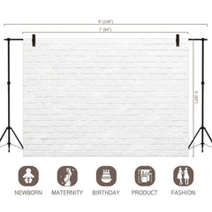 LB0136 White Planks Backdrop