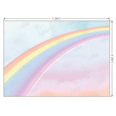 LB0144 Half Rainbow Theme Backdrop