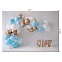 LB0146 Balloons and Cake Smash Backdrop