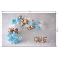 LB0146 Balloons and Cake Smash Backdrop