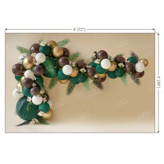 LB0148 Balloons and Cake Smash Backdrop