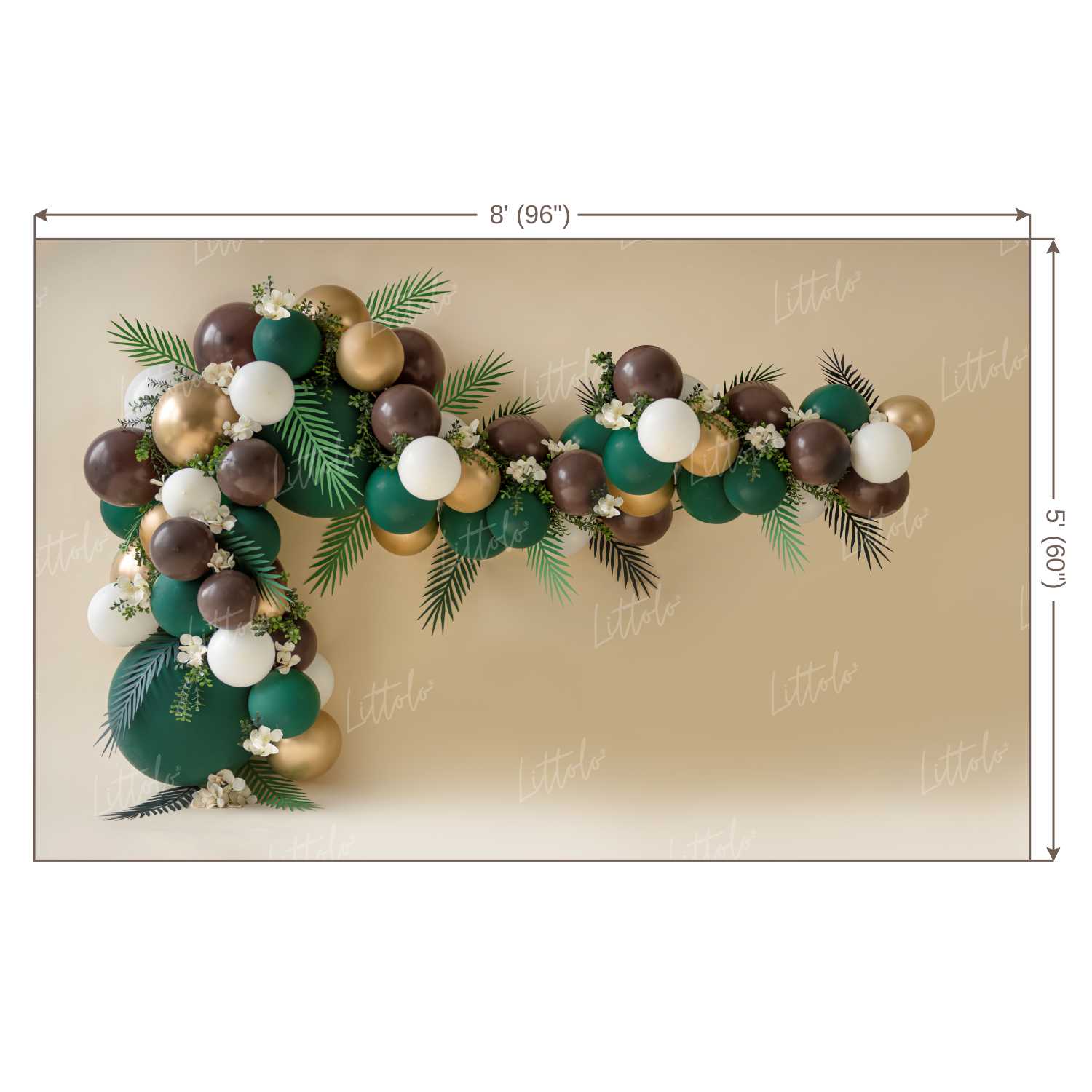 LB0148 Balloons and Cake Smash Backdrop