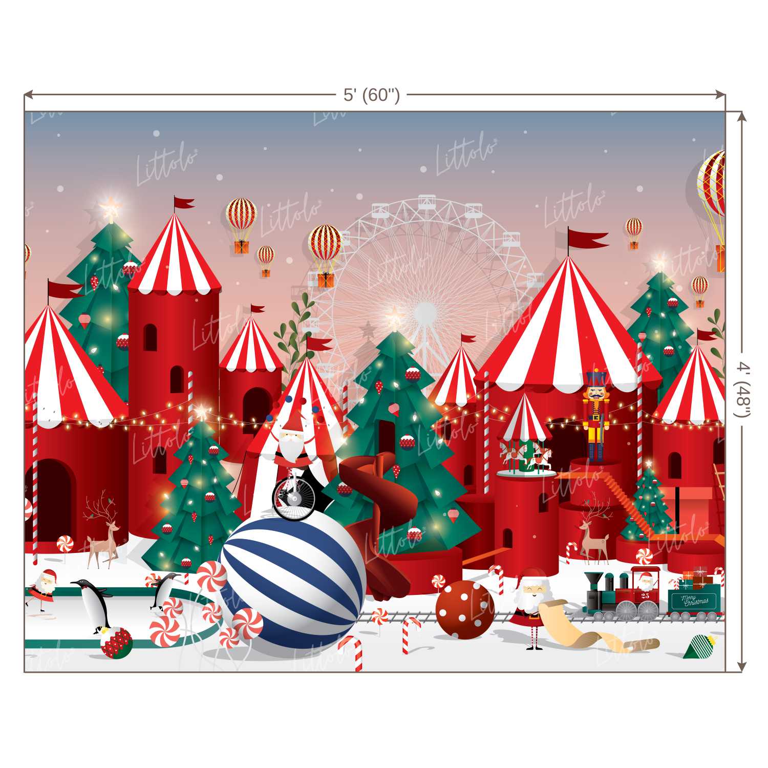 LB0158 Christmas Festivals and Seasons Backdrop