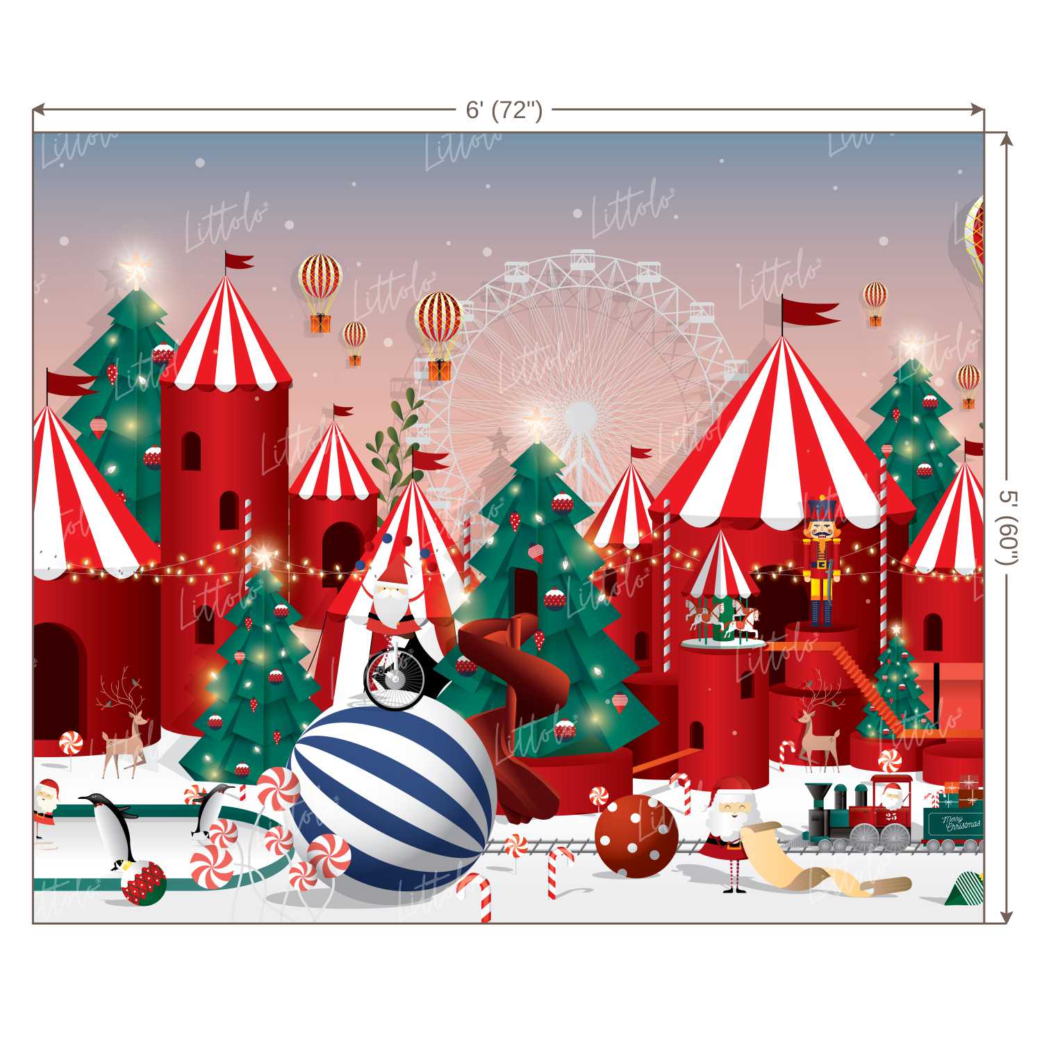LB0158 Christmas Festivals and Seasons Backdrop