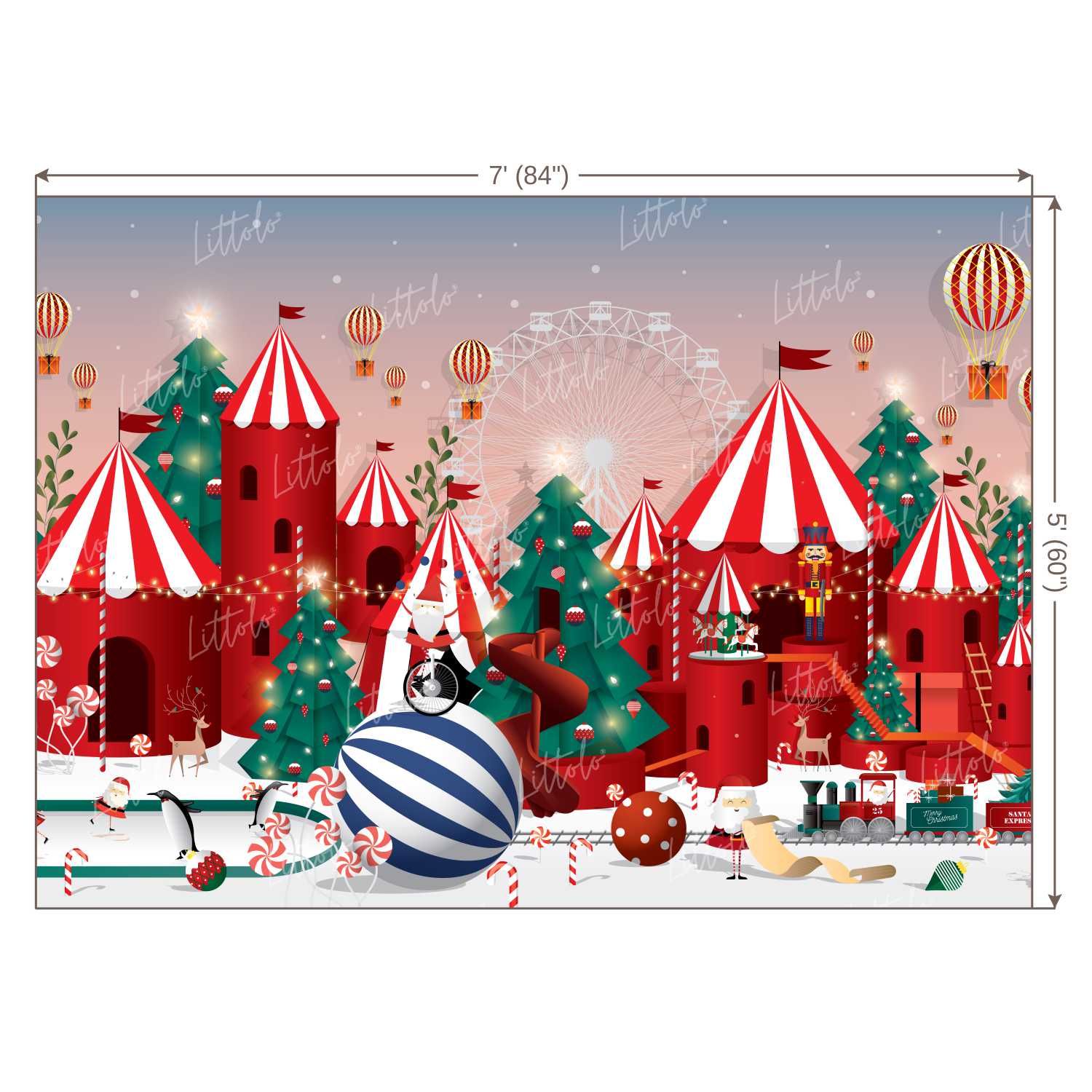 LB0158 Christmas Festivals and Seasons Backdrop