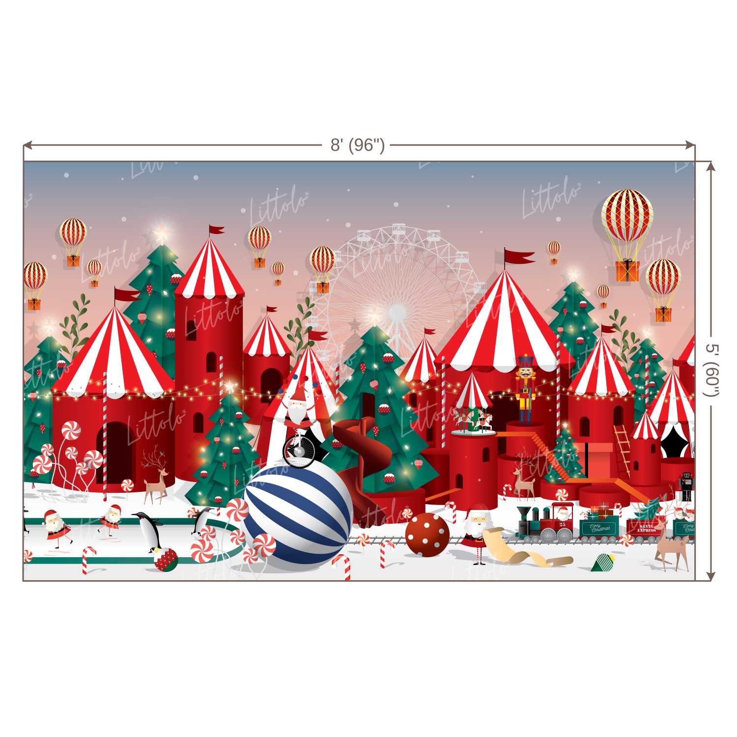 LB0158 Christmas Festivals and Seasons Backdrop