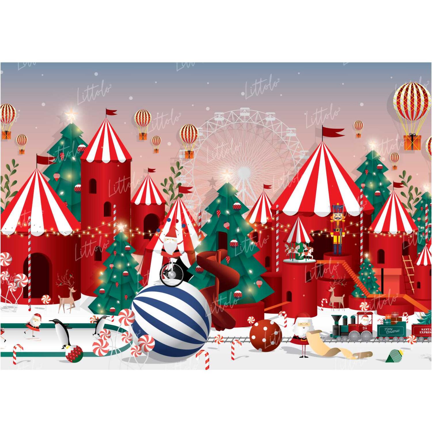 LB0158 Christmas Festivals and Seasons Backdrop