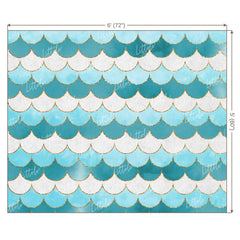 LB0166 Mermaid Fins Theme Backdrop