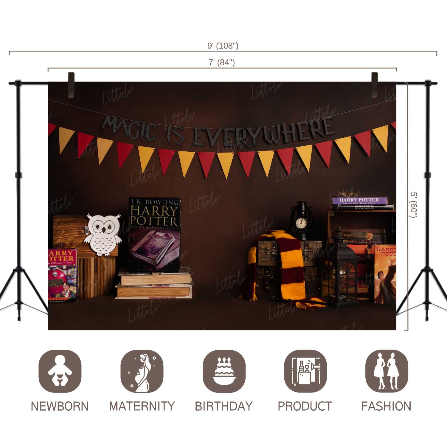 LB0172 Harry Potter Theme Backdrop