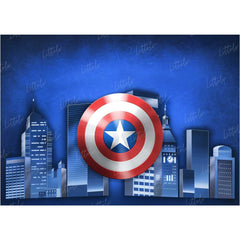LB0176 Super Hero Shield Theme Backdrop