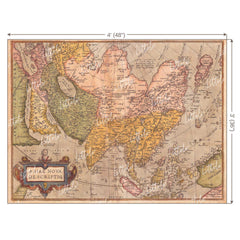 LB0181 Historic World Map Theme Backdrop