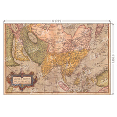 LB0181 Historic World Map Theme Backdrop
