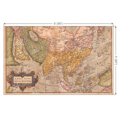 LB0181 Historic World Map Theme Backdrop