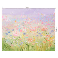 LB0182 Floral and Fine Arts Backdrop