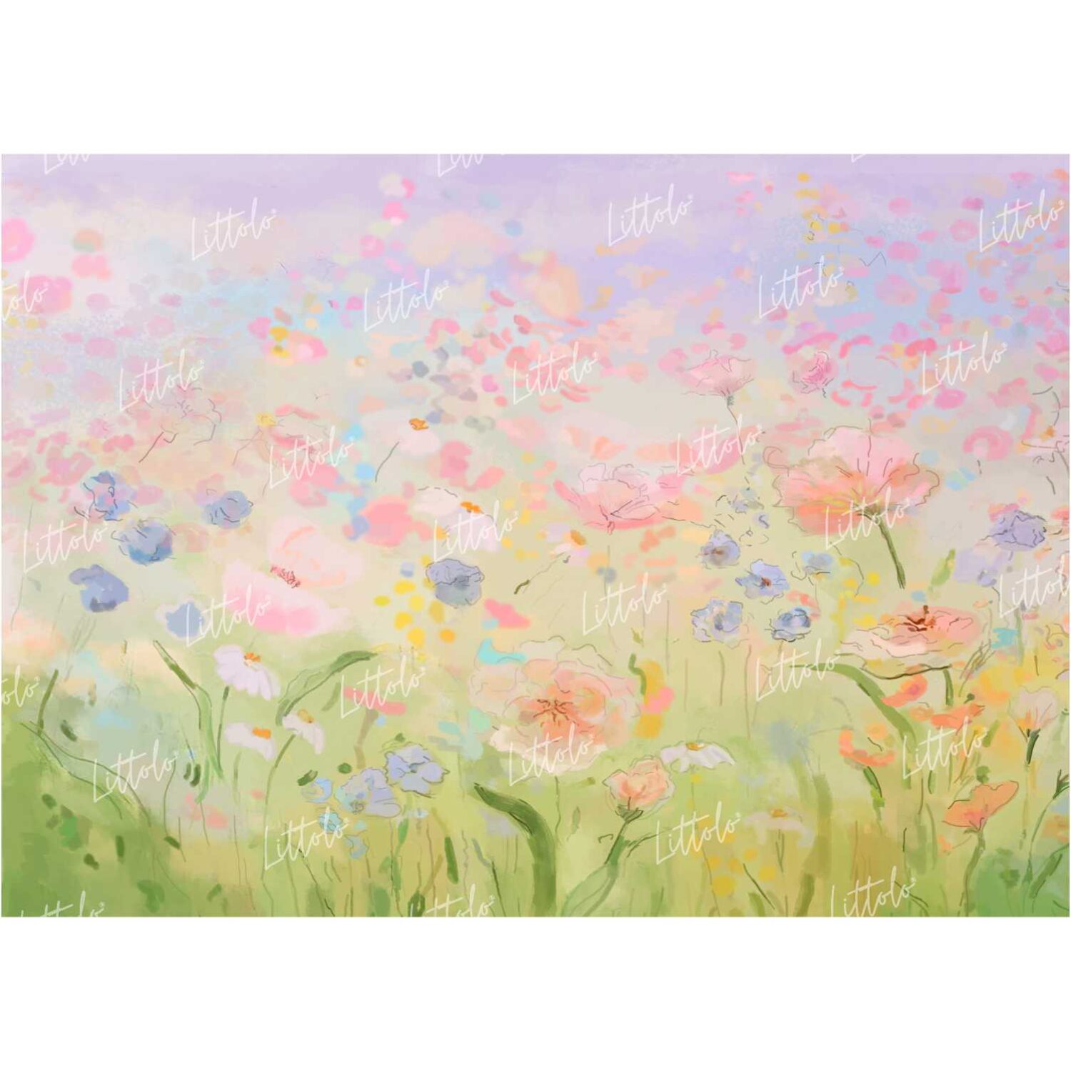 LB0182 Floral and Fine Arts Backdrop