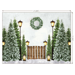 LB0191 Christmas Trees Festivals and Seasons Backdrop