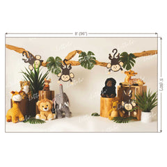 LB0204 Wild Animals Theme Backdrop