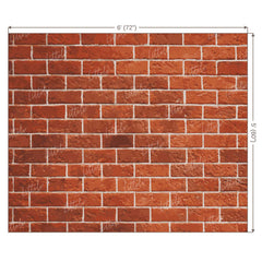 LB0219 Red Bricks Wall Backdrop
