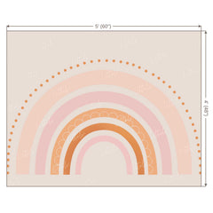 LB0221 Pastel Semi Circles Theme Backdrop