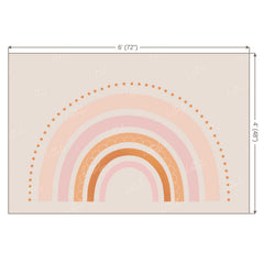 LB0221 Pastel Semi Circles Theme Backdrop