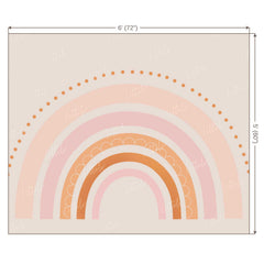 LB0221 Pastel Semi Circles Theme Backdrop