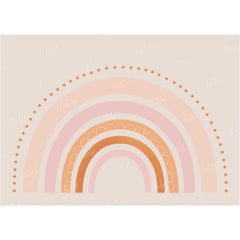 LB0221 Pastel Semi Circles Theme Backdrop