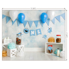 LB0225 Happy Birthday ONE Theme Backdrop