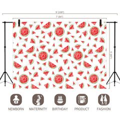 LB0246 Watermelon Fruits Slices Theme Backdrop