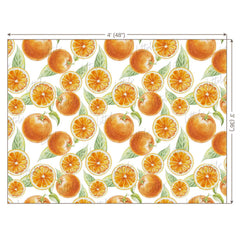 LB0247 Orange Fruits and Slices Theme Backdrop