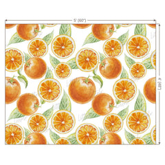 LB0247 Orange Fruits and Slices Theme Backdrop