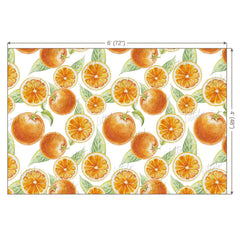 LB0247 Orange Fruits and Slices Theme Backdrop