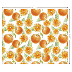 LB0247 Orange Fruits and Slices Theme Backdrop
