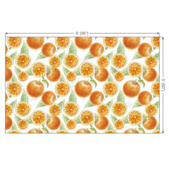 LB0247 Orange Fruits and Slices Theme Backdrop