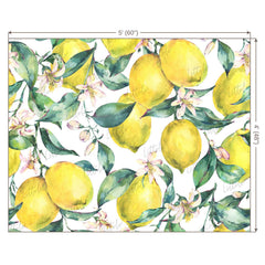 LB0248 Yellow Lemons Fruits Theme Backdrop