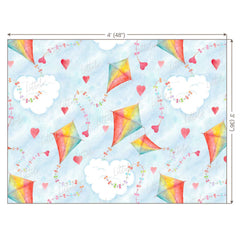 LB0250 Kites Theme Backdrop