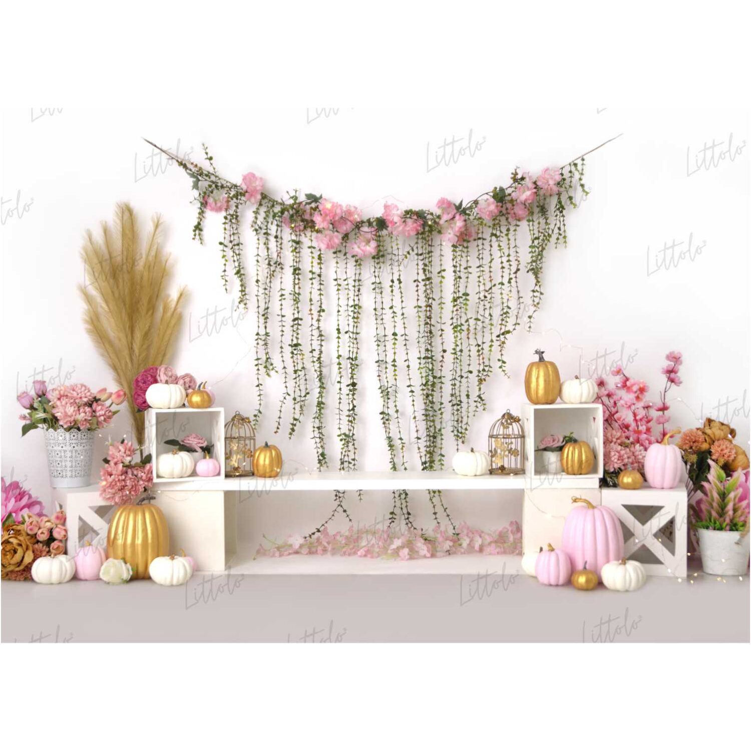 LB0260 Boho Garden Theme Backdrop