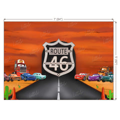 LB0284 Car Theme Backdrop