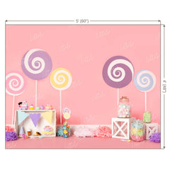 LB0286 Candy Theme Backdrop