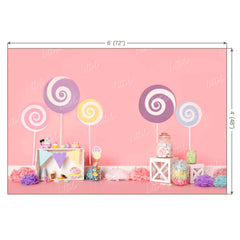 LB0286 Candy Theme Backdrop