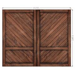 LB0289 Wooden Plank Door Backdrop