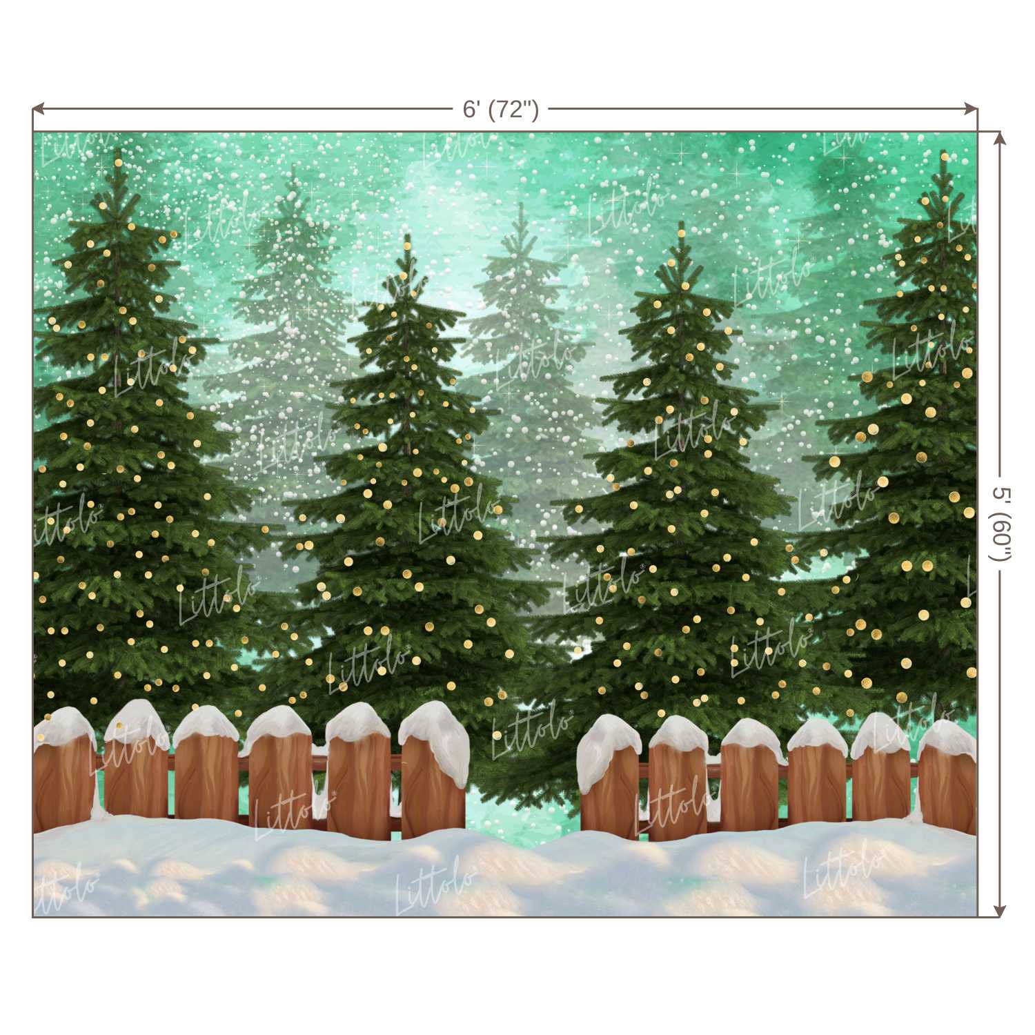 LB0299 Christmas Theme Backdrop
