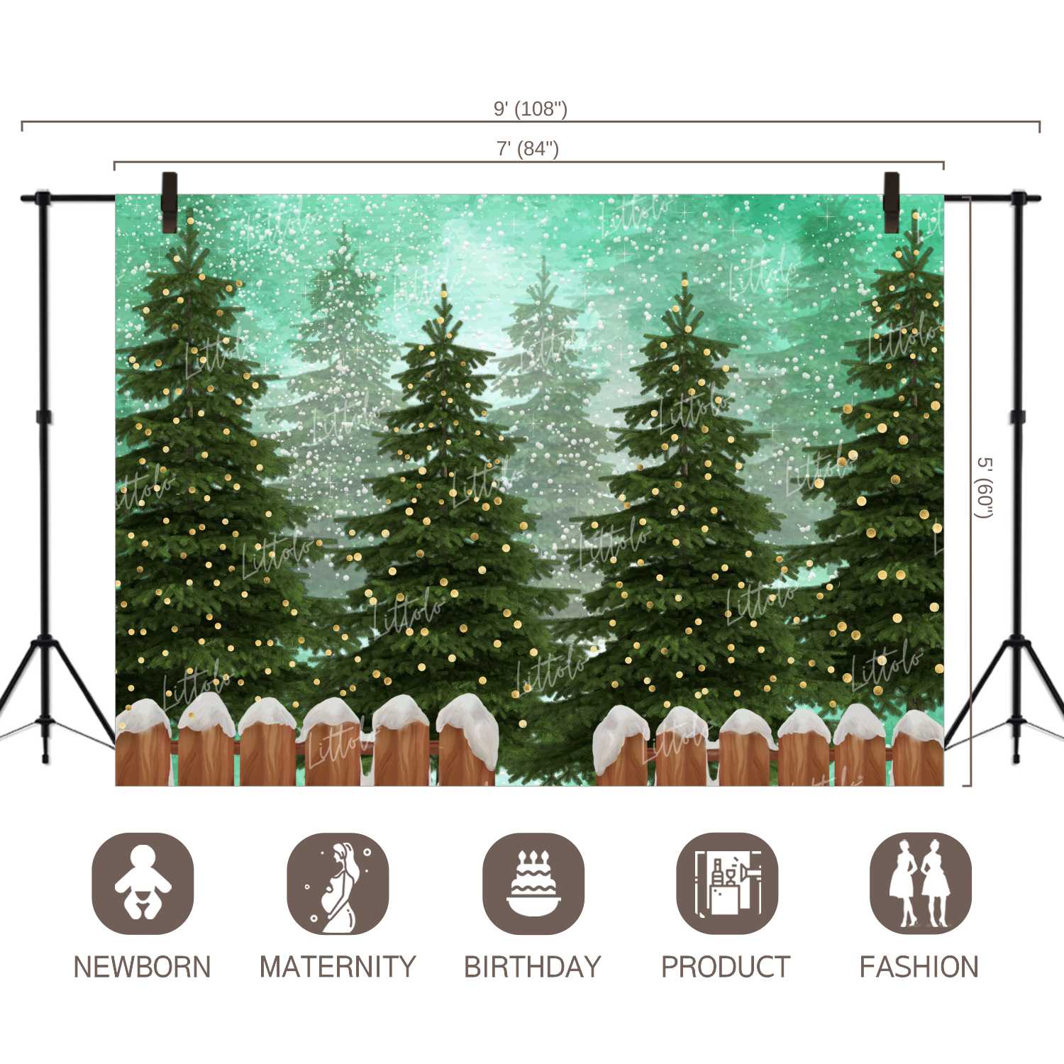 LB0299 Christmas Theme Backdrop