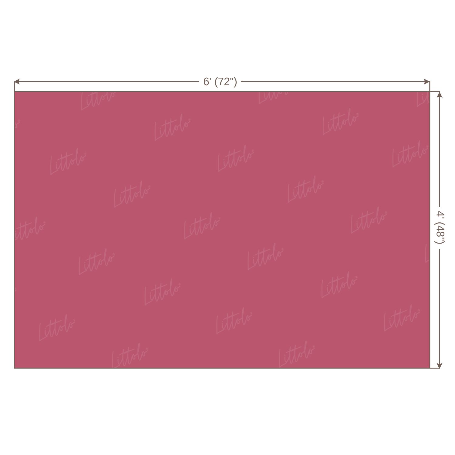 LB0321 Pomegranate Solid Warm Backdrop