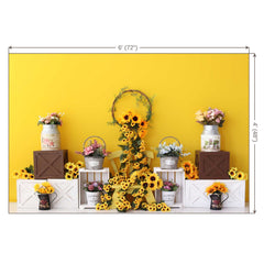 LB0334 Spring Sunflower Backdrop