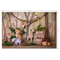 LB0348 Jungle Theme Backdrop