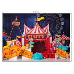 LB0361 Circus Theme Carnival Backdrop